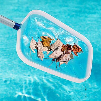 Swimming Pool Skimmer Net, Leaf Skimmer with Fine Mesh, Durable Aluminum Frame