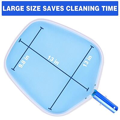 Swimming Pool Skimmer Net, Leaf Skimmer with Fine Mesh, Durable Aluminum Frame
