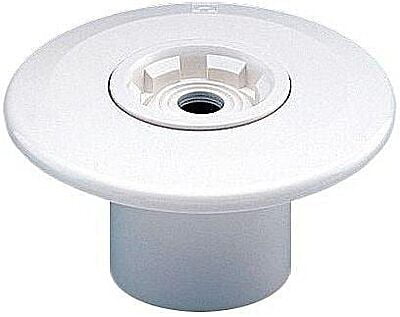 Swimming Pool Wall Inlet Eyeball Nozzle, White - 2 Inch Pasting Type