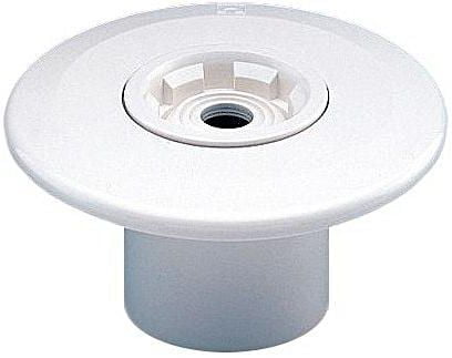 Swimming Pool Wall Inlet Eyeball Nozzle, White - 2 Inch Pasting Type