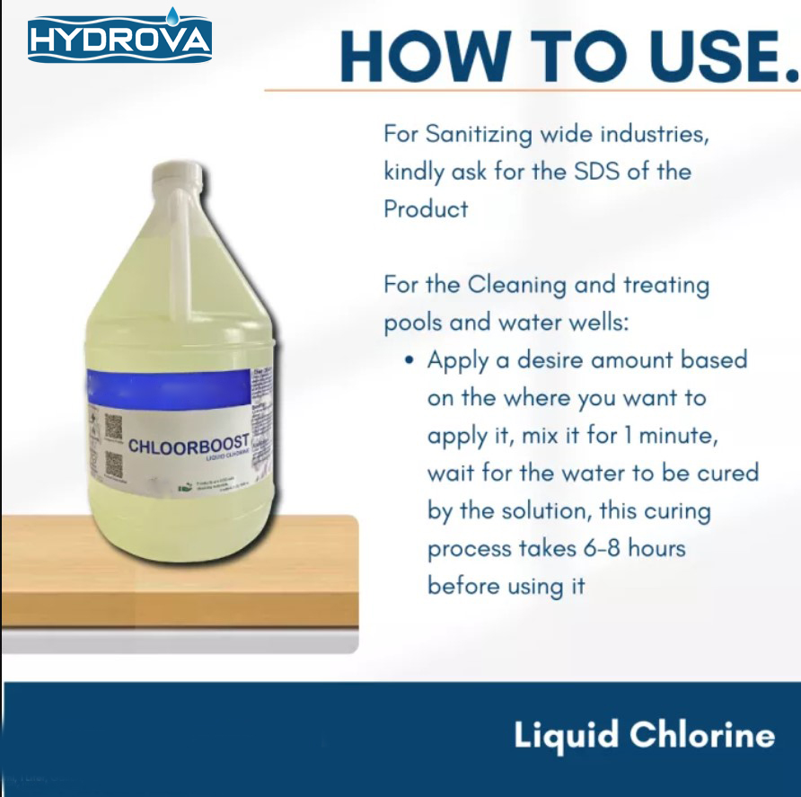 Liquid Chlorine 12% (Sodium Hypo) - 5 Liter Pack